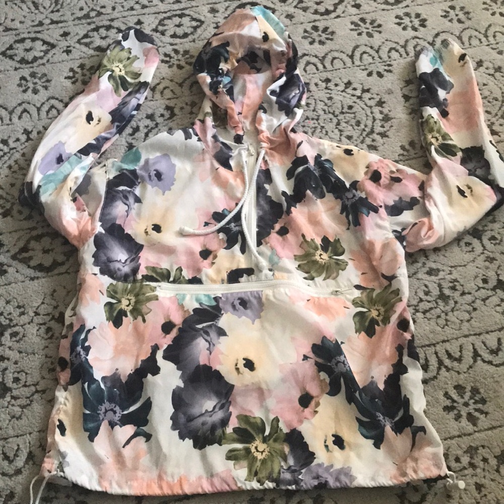 Floral windbreaker